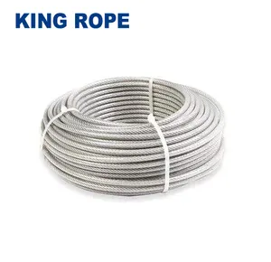 Hot sell China manufacturer 11mm wire rope pvc coated electro galvanized steel wire rope