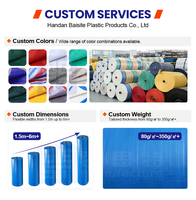 Rouleau de bâche en PE avec impression personnalisée couleur et taille pour applications publicitaires et de couverture commerciale