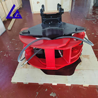 Cisaille hydraulique pour arbres et souches pour excavatrice de 4 à 10 tonnes, homologuée CE, attache rapide pour l'abattage d'arbres de Ligong Machinery