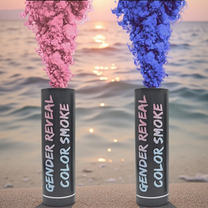 Bombe <span class=keywords><strong>fumigène</strong></span> révélatrice de sexe garçon ou fille, bleue ou rose, à tirer par anneau, 60 secondes, accessoires de fête de révélation du sexe, vente chaude - Product Image 2