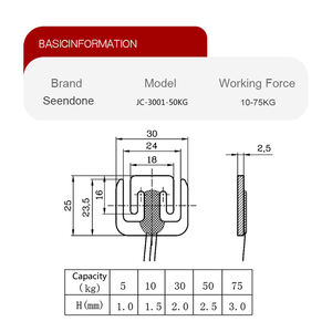 50kg Wägezellen-Sensor Gewichtswägezelle Kleine Größe Intelligente Haushaltswaage Erwachsenenwaage Körperwaage Halbbrücken-Mikro-Wägezelle 50kg - Product Image 3