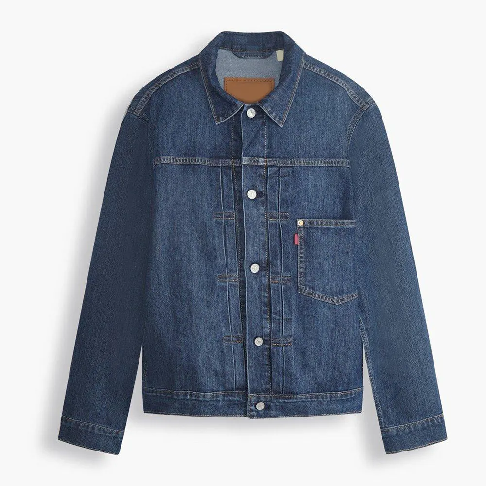 OEM Veste en jean pour hommes Vêtements d'extérieur décontractés pour hommes Veste d'automne en denim Manteau boutonné Veste en jean oversize pour homme