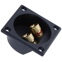 Connecteurs à vis OEM YITKOR DIY pour autoradio et subwoofer, bornes de liaison pour enceintes 2 voies, en cuivre + ABS, 12V, 1 pièce