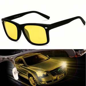 Lunettes de vision nocturne à verres jaunes personnalisables avec logo, vente en gros, anti-éblouissement, pour la conduite de nuit, lunettes de soleil polarisées pour hommes - Product Image 1