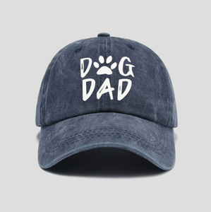 Vintage Washed <b>Dog</b> Dad Embroidery Baseball Cap Cotton Sun Hat - Product Image 2