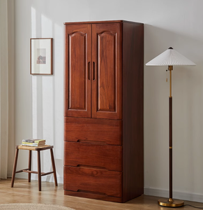 Armario de madera maciza, armario americano económico, muebles prácticos, estilo coctelera, dormitorio, armario personalizado - Product Image 4