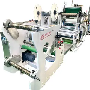 Old plaster automatic plaster machine simple coating production line Split hot melt adhesive coating composite slitting machine