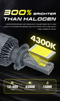 Bombillas LED GOODZOOM Super Brillantes 9005 H4 9006 H7 H11 Canbus 24v para Faros Delanteros de Auto y Camioneta