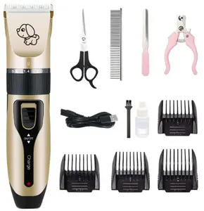Waterproof Pet Trimmer Usb Clippers Vacuum Wireless Rechargeable Hair Clipper For Dog