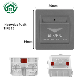 Interrupteur d'alimentation pour hôtel Pano.V SNI, économie d'énergie, 40A, interrupteur à carte, clé électrique, insertion de carte IC, 220V - Product Image 2
