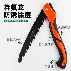 Sierra de mano Luwei Tools, sierra de acero para jardín, herramienta para trabajar la madera, sierra plegable para cortar árboles con agarre cómodo - Product Image 2