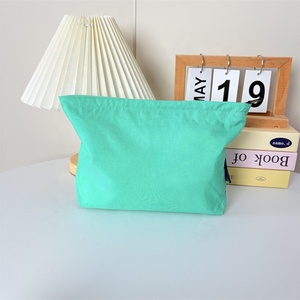 Nueva Bolsa de Maquillaje Impermeable, Moderna, Abierta, de Color Sólido, Bolso de Mano para Mujer, de Gran Capacidad, para Estudiantes, Organizador - Product Image 3
