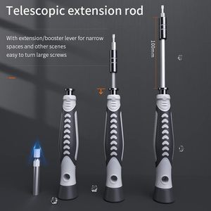 Kit d'outils de réparation de précision 130-en-1 avec 120 embouts et magnétiseur – Tournevis manuel combiné très populaire - Product Image 4