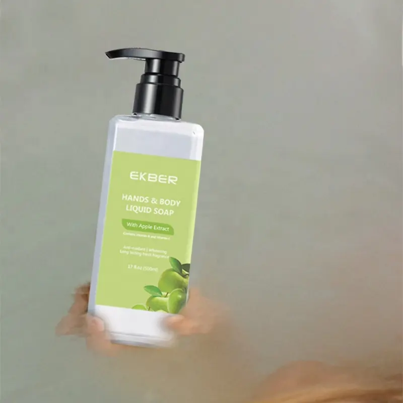 Customize Logo Organic Pure Bathroom Body Hand Wash Cleaner Detergent Moisturizing Complex Low Alkali Conten Liquid Soap