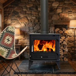 Estufa de Leña Tradicional Ecológica de Hierro Fundido Bestfire, con Chimenea y Área de Cocina, para Uso en Hoteles, en Oferta - Product Image 3