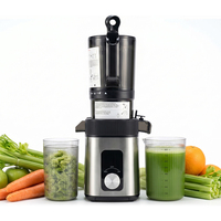 Extracteur de jus vertical entièrement automatique à grand calibre HGM, séparateur de pulpe, presse-agrumes domestique pour fruits et légumes, OEM ODM