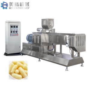 Línea de procesamiento de bocadillos de hojaldre de maíz, máquina para hacer bocadillos de bolas de queso, máquina para hacer bocadillos inflados - Product Image 1