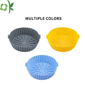 OKSILICONE Food Safe BPA Free Air Fryers accessori <span class=keywords><strong>per</strong></span> forno 6.5-8 pollici riutilizzabile antiaderente Silicone <span class=keywords><strong>friggitrice</strong></span> strumento di cottura - Product Image 5