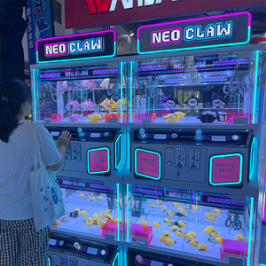 Mini-Claw-Máy công viên giải trí bền mini Nhật Bản búp bê Claw máy Bộ dụng cụ vạch ra đèn neon ngọt ngào Mini Claw máy giải thưởng - Product Image 6