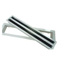 Diffuseur d'air linéaire en alliage d'aluminium, grille de ventilation de plafond industrielle moderne, réglable et durable, idéal pour les systèmes CVC
