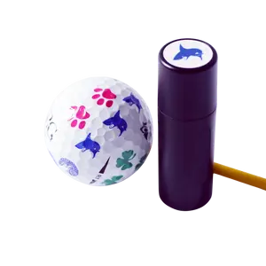 Aangepaste Golfbal Stamper Multicolor Sneldrogende Permanente Inkt Golfbal Stempels