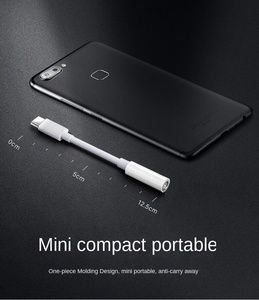 Thấp pice 3.5mm để USB-C âm thanh <span class=keywords><strong>Adapter</strong></span> với PVC Áo khoác dây dẫn đồng cho Iphone/Samsung // điện thoại di động - Product Image 6