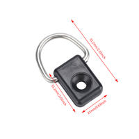 Anneaux de sécurité en D pour kayak, kit de fixation pour pont de bateau, en fibre de carbone, 3.1-4m, pour lacs, rivières, canoës, bateaux de pêche, qualité durable