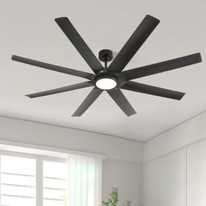 Quạt trần hiện đại tích hợp đèn, động cơ <span class=keywords><strong>DC</strong></span> êm ái 6 tốc độ, lưu lượng gió cao, điều khiển từ xa, xuất xưởng trực tiếp, phù hợp cho phòng ngủ và phòng khách - Product Image 5