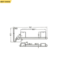 GL-16513 Retenue de porte réglable pour camion, remorque, conteneur, fourgon, avec plaque d'angle, barre de chargement et support de butée de porte