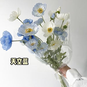 Amapolas Artificiales de Seda de 30cm-100cm, Decoración para Bodas, Decoración del Hogar, Adorno para Fotografía - Product Image 5
