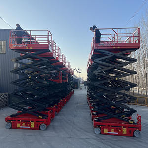 कारखानों के लिए प्रमाणित पोर्टेबल मोबाइल वर्टिकल लिफ्टिंग प्लेटफॉर्म कैंची लिफ्ट हवाई काम 10 मीटर-16 मीटर रोंग यू JT-GZ0406 - Product Image 2