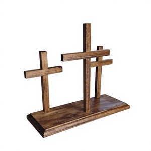 Cruz de Madera Rústica para Pared, Escultura Religiosa, Diseño Art Deco, Lavable, Decoración para el Hogar, Sala de Estar, Hoteles y Resorts - Product Image 5