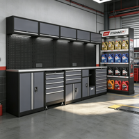 Armoire à outils modulaire en acier laminé à froid, personnalisable, avec roulettes verrouillables, pour garage, fabrication OEM