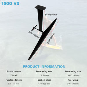 GY1500 ULTRA - Tabla de Surf Electrónica con Mástil de Carbono de Alto Módulo, Ala EFOIL para Principiantes, Deportes Acuáticos, Kitesurf, Foil, Hydrofoil - Product Image 2