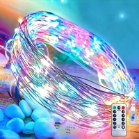 Guirlandes lumineuses LED en alliage, télécommandées, effet ciel étoilé, éclairage décoratif d'ambiance, alimentées par USB, étanches IP65