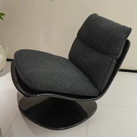 Fauteuil de salon rotatif en fibre de verre, style minimaliste italien, pour la maison