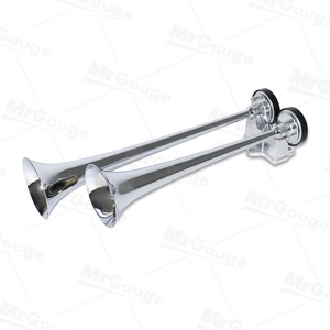 แตรรถยนต์ MrGauge 12V 24V เสียงดังพิเศษ แตรลมคู่ แบบแตรรถไฟ สำหรับรถบรรทุก - Product Image 2
