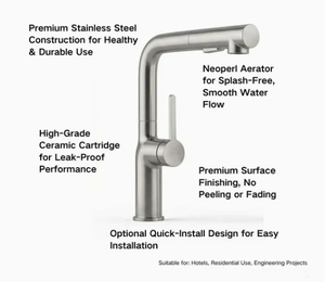 Grifo Mezclador de Cocina Versátil con Caño Extraíble para Fregadero, Cartucho <span class=keywords><strong>Citec</strong></span> - Product Image 2