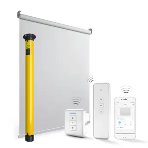 Rideau de levage électrique, 25mm wifi, tubulaire, rideau occultant à moteur cc, magasin d'usine, domestique - Product Image 1