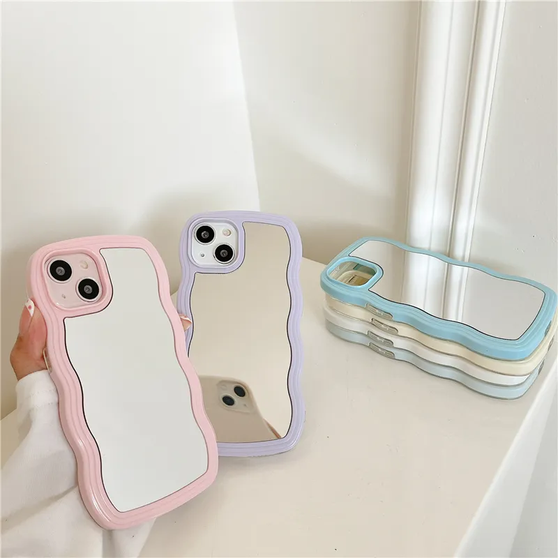 for iphone x xr xsmax 11 12 girly weave make up mirror phone case for iphone 13 glasses case with mirror