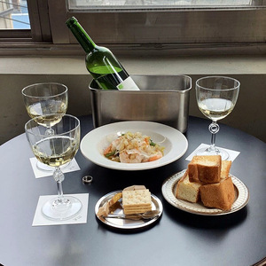 Copa de Vino de Cristal sin Plomo Estilo <span class=keywords><strong>PASABAHCE</strong></span>, Elegante y Vintage, con Tallo en Forma de Anillo, Hecha a Mano, Vajilla de Lujo, Regalo para el Hogar o Bar - Product Image 6