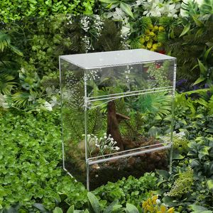 Acryl reptielenbak, miniatuurhabitat voor springspin, acryl container, geschikt voor kleine reptielen en spinnen. - Product Image 2