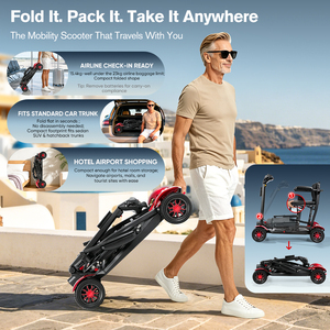 Scooter Eléctrico Plegable Ultraligero para Discapacitados, 15.4 kg, de Magnesio, para Uso Hospitalario, Viajes y Turismo, Venta al Por Mayor - Product Image 5