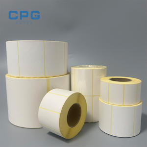 Wholesale Barcode Label Sticker 40x20mm Strong Adhesive High Sensitivity Thermal Label <b>Paper</b> <b>Roll</b> for Retail Price Tags - Product Image 1