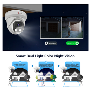 Anpviz ai 5MP POE tháp pháo máy ảnh Chúng tôi cổ con người/xe phát hiện H.265 + IP66 Dễ dàng cài đặt ngoài trời - Product Image 4