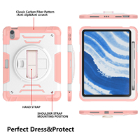 Étui de tablette robuste de qualité professionnelle à 3 couches avec support multi-angles pour iPad Air 11 M3 M4