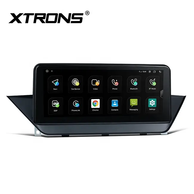 XTRONS 10,25 Zoll IPS Touchscreen Android 12 Auto Stereo Player für BMW X1 E84 mit eingebautem Worldwide 4G