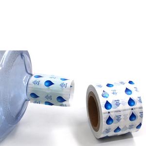Botella de envoltura de etiqueta de manga termorretráctil de PVC para sellado de tapa de agua de <span class=keywords><strong>5</strong></span> galones - Product Image 3