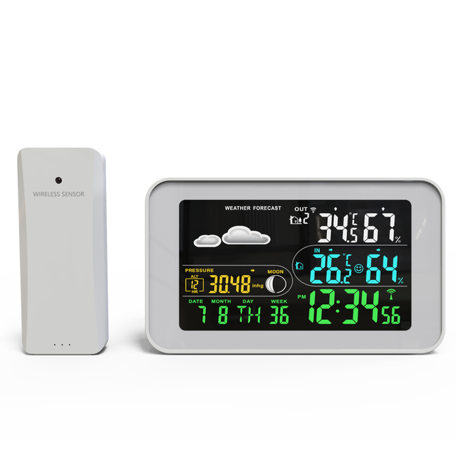 Hot Sale Digital Smart Clock Table Clocks for USB Charger Desktop Wireless Color Display Weather Station