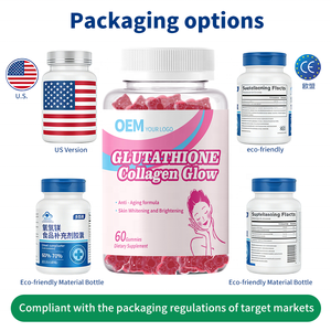 Gomitas Blanqueadoras de Piel al por Mayor de Fábrica, Suplementos de Colágeno y L-Glutatión, Cumplen con las Normas de EE. UU./UE, Suplemento Vegano - Product Image 4